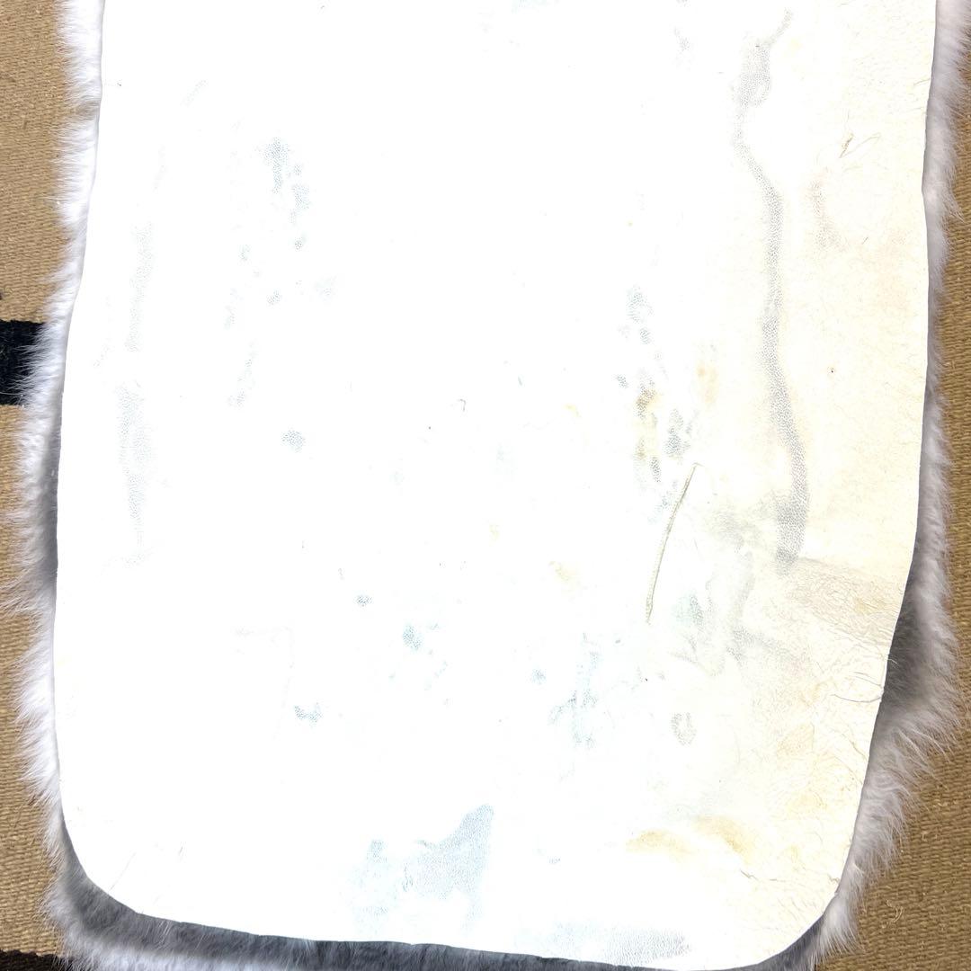 超特大　ラビット尻あて　スノーハイク　ウサギ　毛皮敷物　登山　スキー　山伏　狩猟