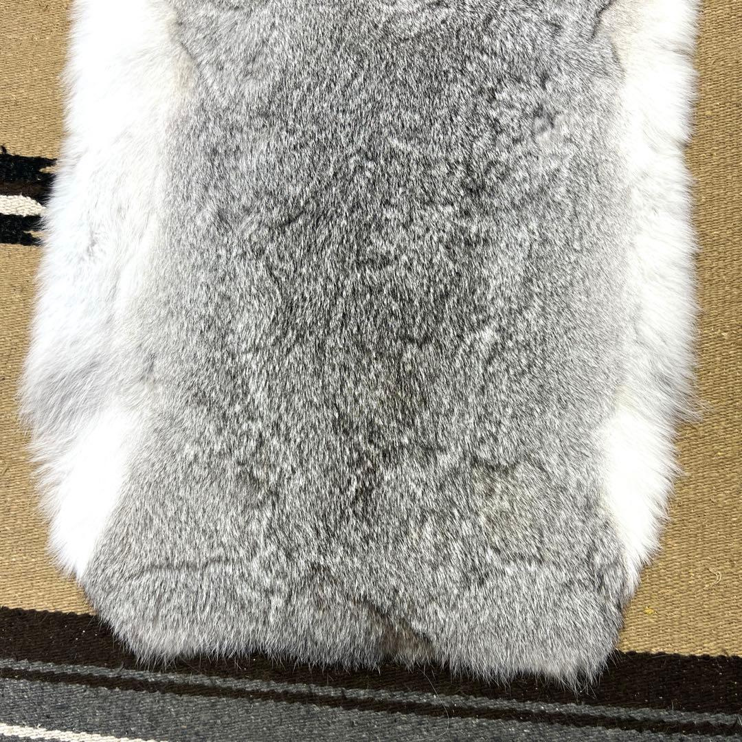 超特大　ラビット尻あて　スノーハイク　ウサギ　毛皮敷物　登山　スキー　山伏　狩猟