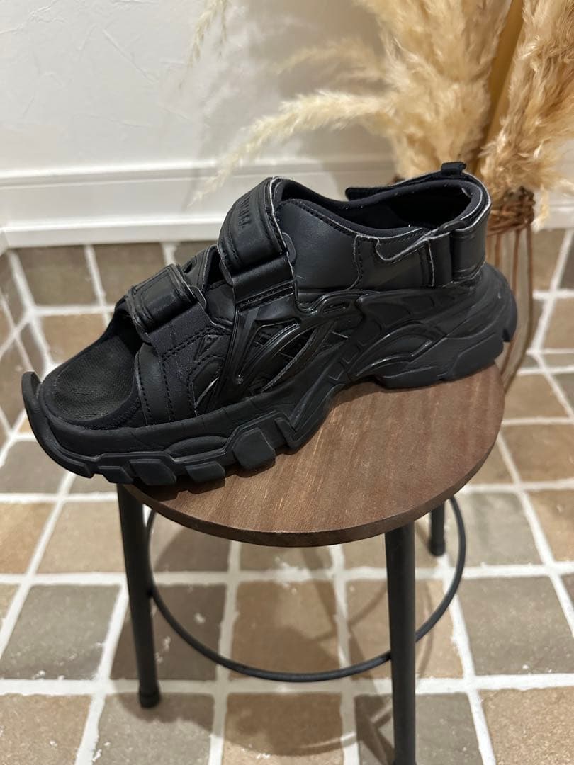 BALENCIAGA バレンシアガ トラックサンダル 24.5cm ブラック