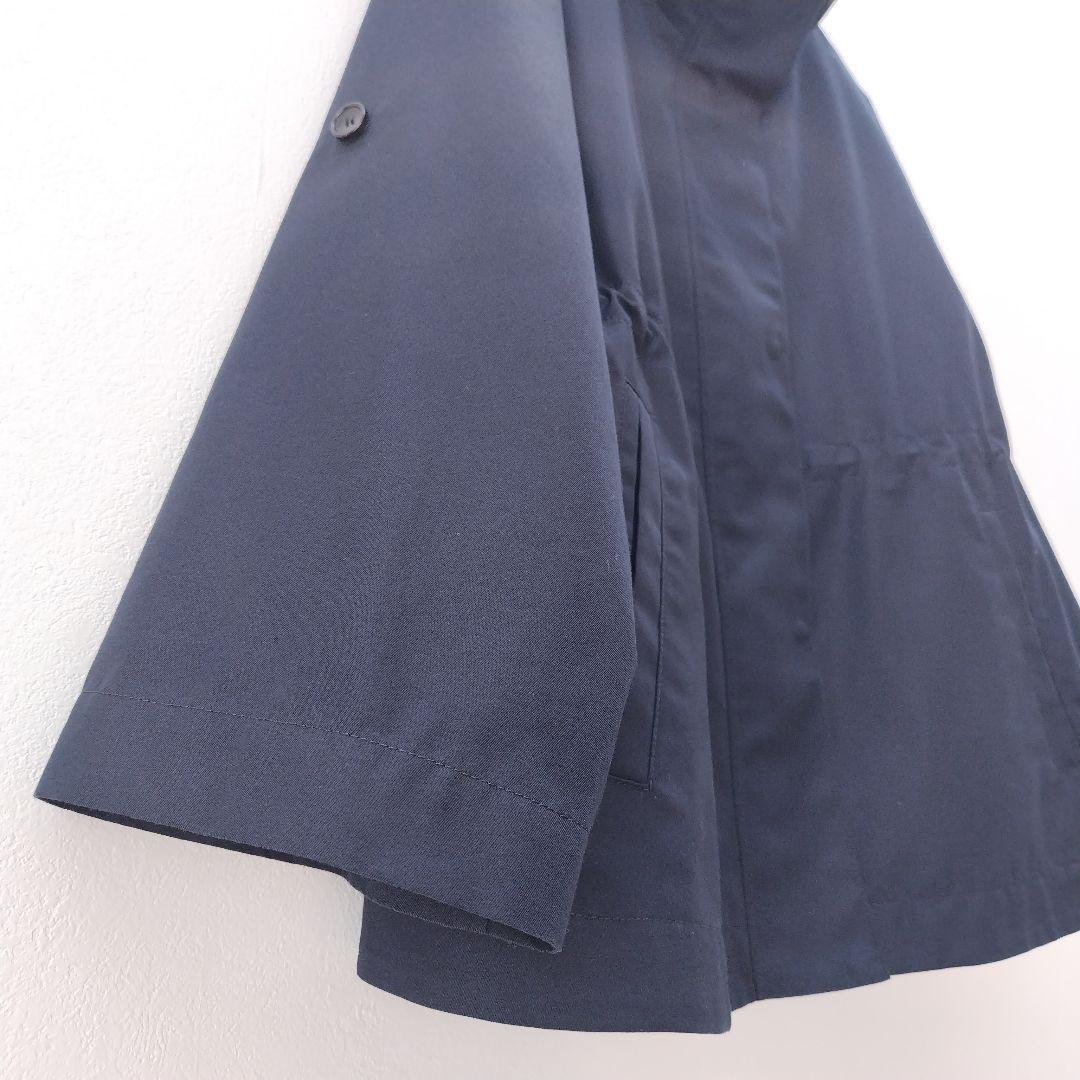 美品✨アナイ 25SS 撥水ツイルミドルスタンドコート 36 ネイビー