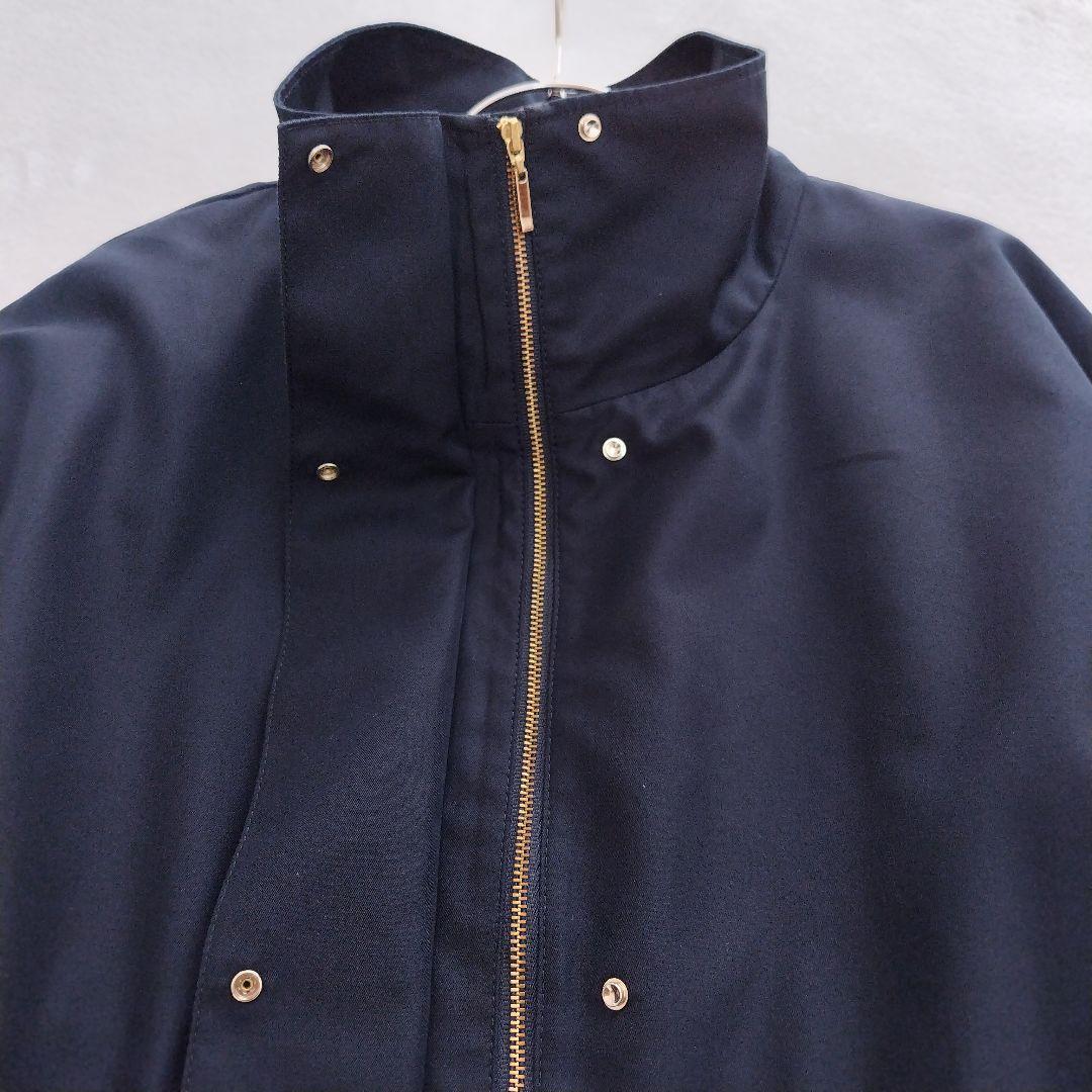 美品✨アナイ 25SS 撥水ツイルミドルスタンドコート 36 ネイビー