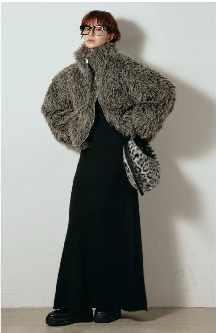 esica ファーミックスシープファースタンドブルゾン/新品未使用