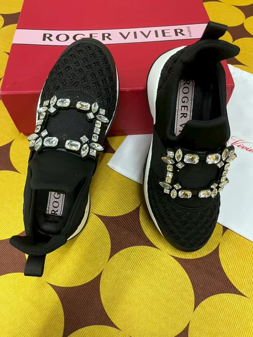 ROGER VIVIER ヴィヴラン スニーカー 38 ブラック