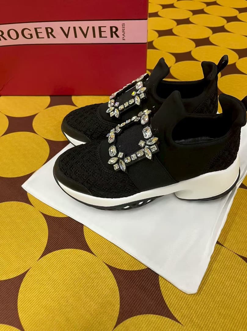 ROGER VIVIER ヴィヴラン スニーカー 38 ブラック