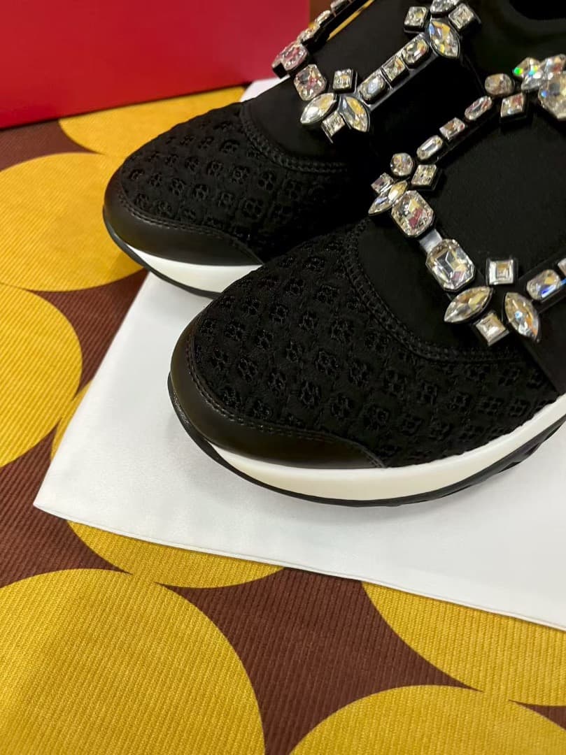 ROGER VIVIER ヴィヴラン スニーカー 38 ブラック