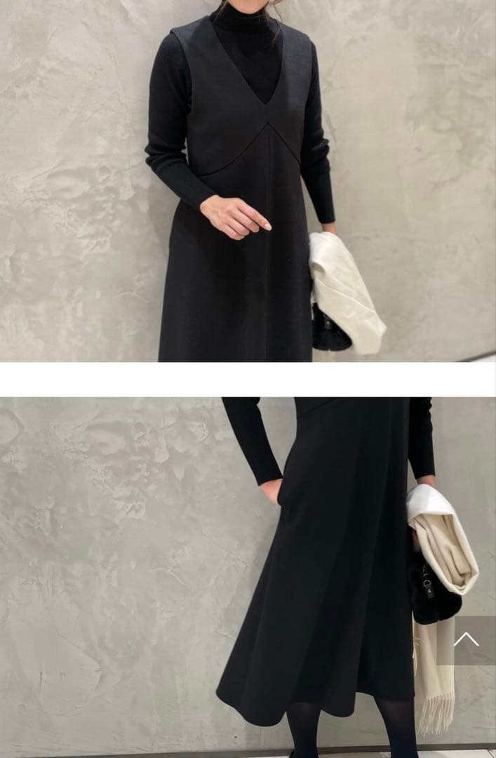 エムプルミエブラック　ジャンパースカート　　ワンピース　アナイ