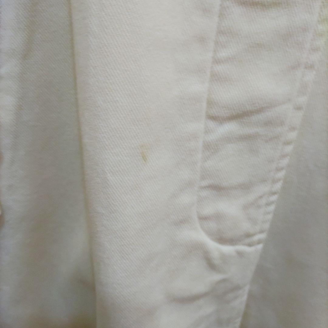 ワンダフルワールド　白　ピコフリル付のフード付　ロングコート　PH.KI.IG