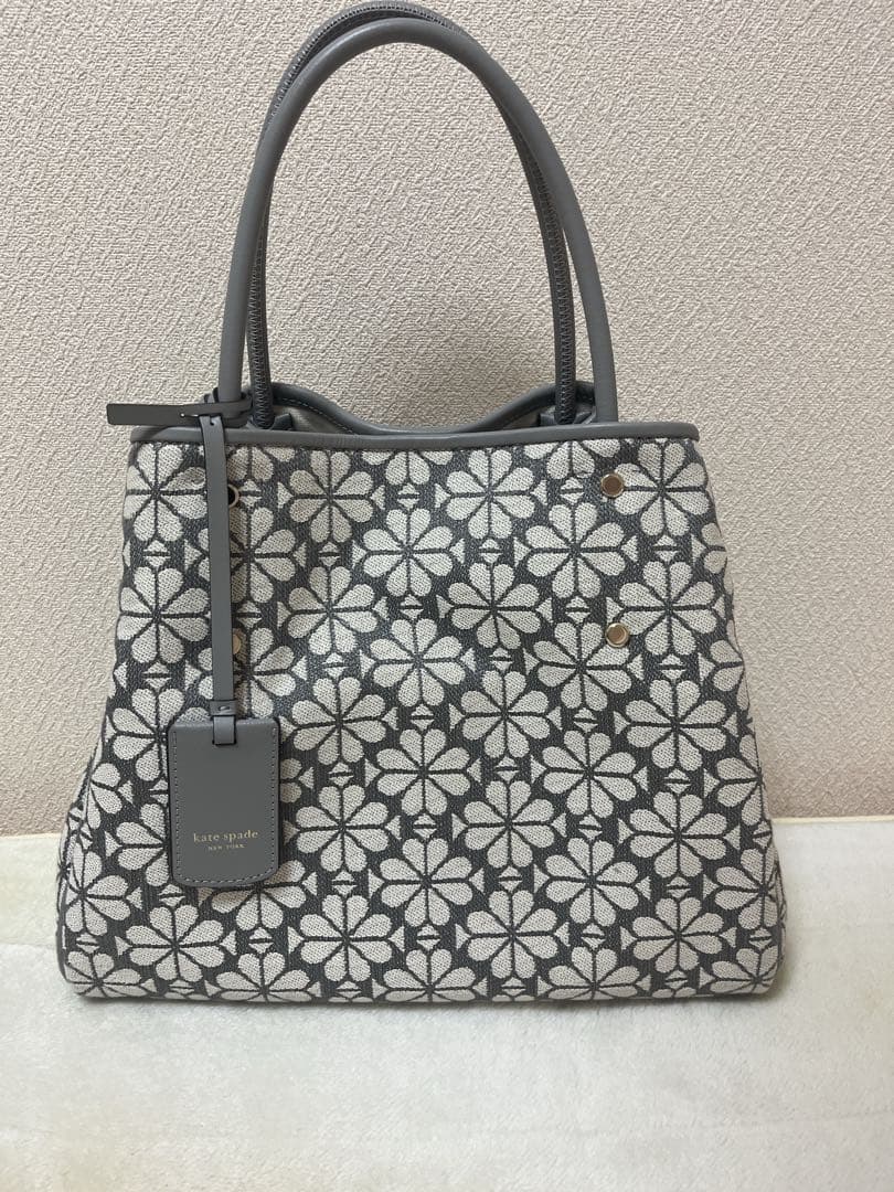 ★本日価格★ ケイトスペード フラワー ジャカード ミディアム トート