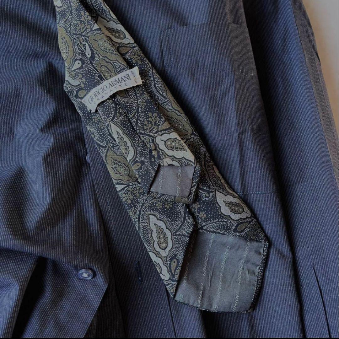 90s豪華5点セット ダブルスーツ ジョルジィオアルマーニネクタイ スーツ