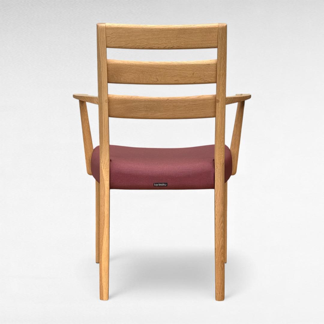 ③カリモク CT6110E602 人気1位 日本製 肘付きチェア 単品売り