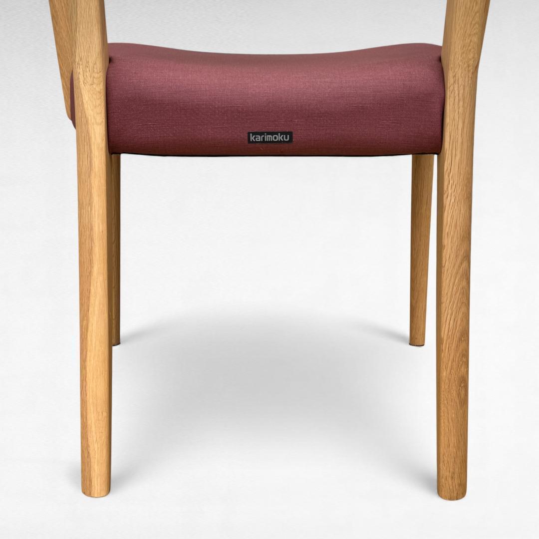 ③カリモク CT6110E602 人気1位 日本製 肘付きチェア 単品売り