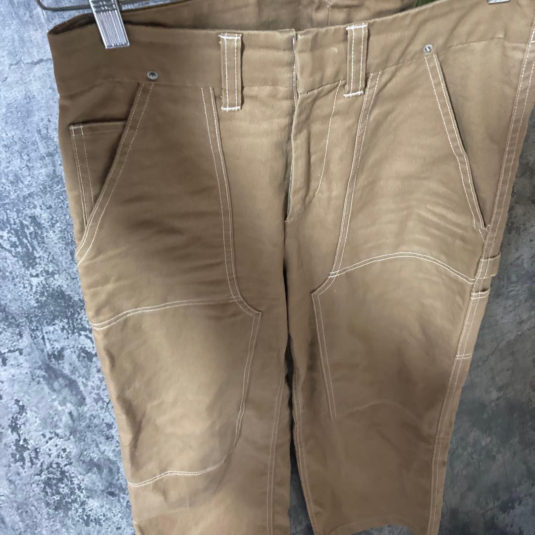 ユニオンランチ　リネンブレンド　ワイドペインターパンツ　ベージュ　レディースXS