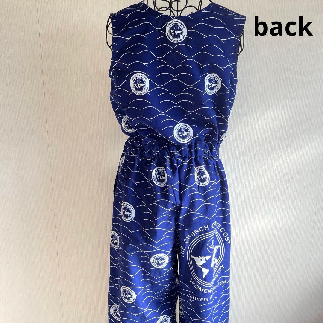 アフリカ布　アフリカンサロペット　アフリカンプリント