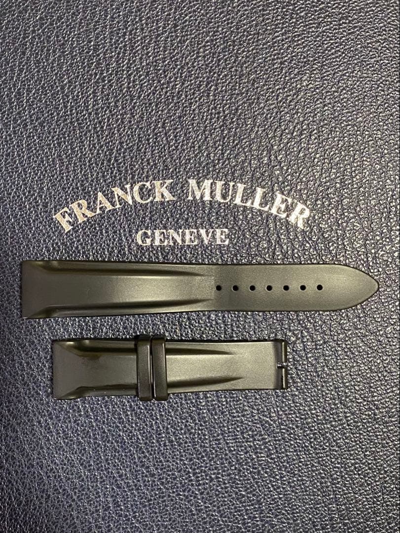 19mm フランクミュラー 純正 ブラック ラバー ストラップ ベルト