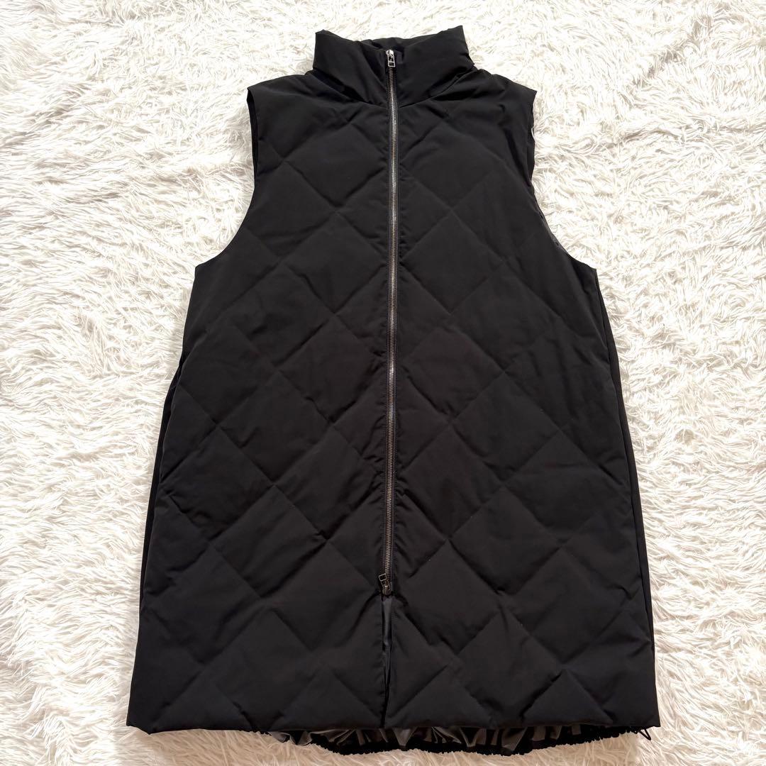 美品✨アドーア　キルティングコンビショートビーバー コート　3way ブラック