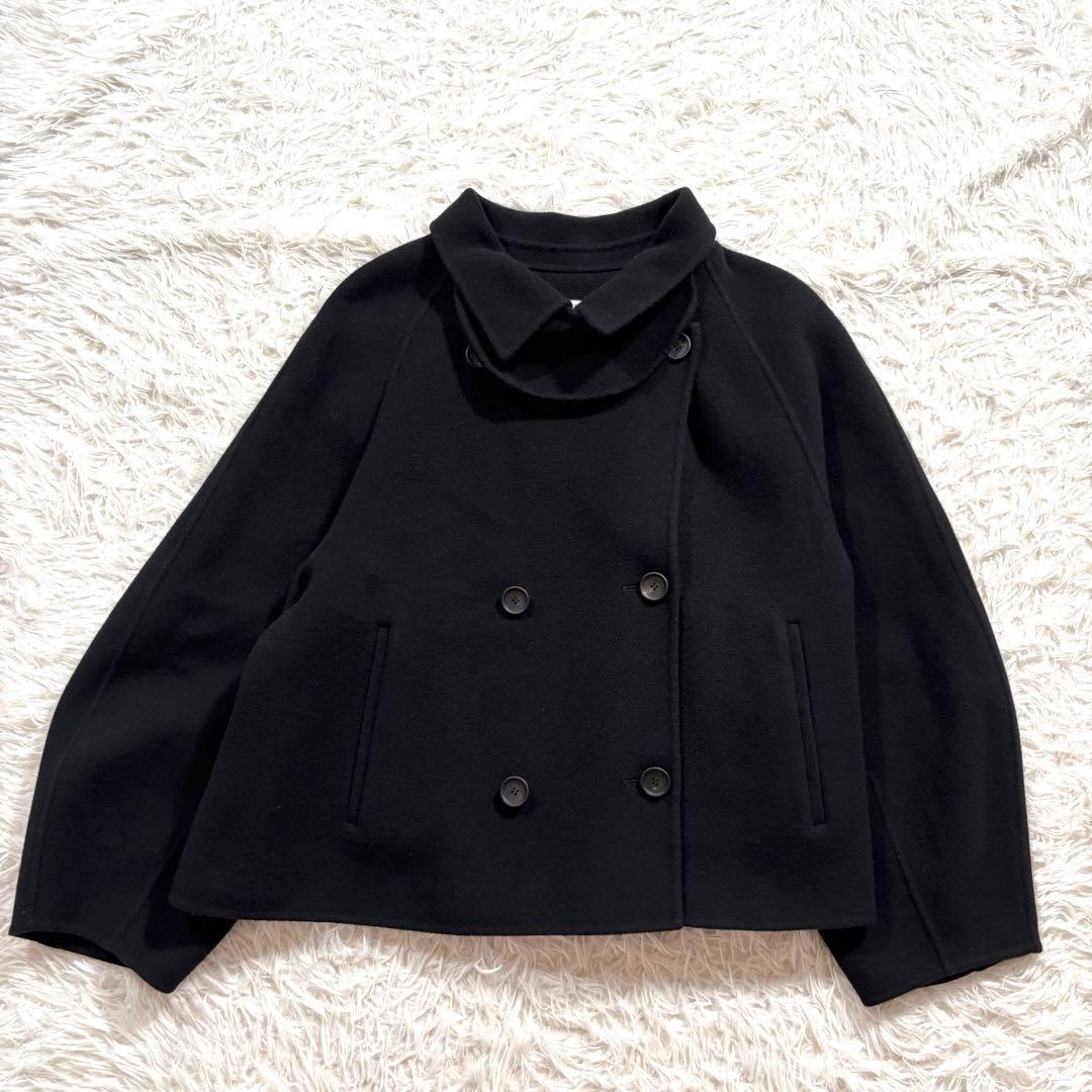 美品✨アドーア　キルティングコンビショートビーバー コート　3way ブラック