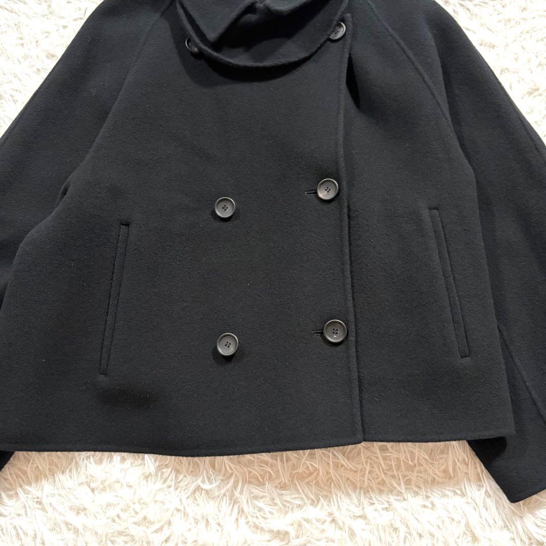 美品✨アドーア　キルティングコンビショートビーバー コート　3way ブラック