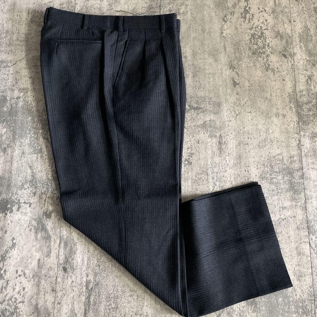 至高 極上カシミヤブレンド GUCCIネクタイ ウール ダブルスーツ XL LL