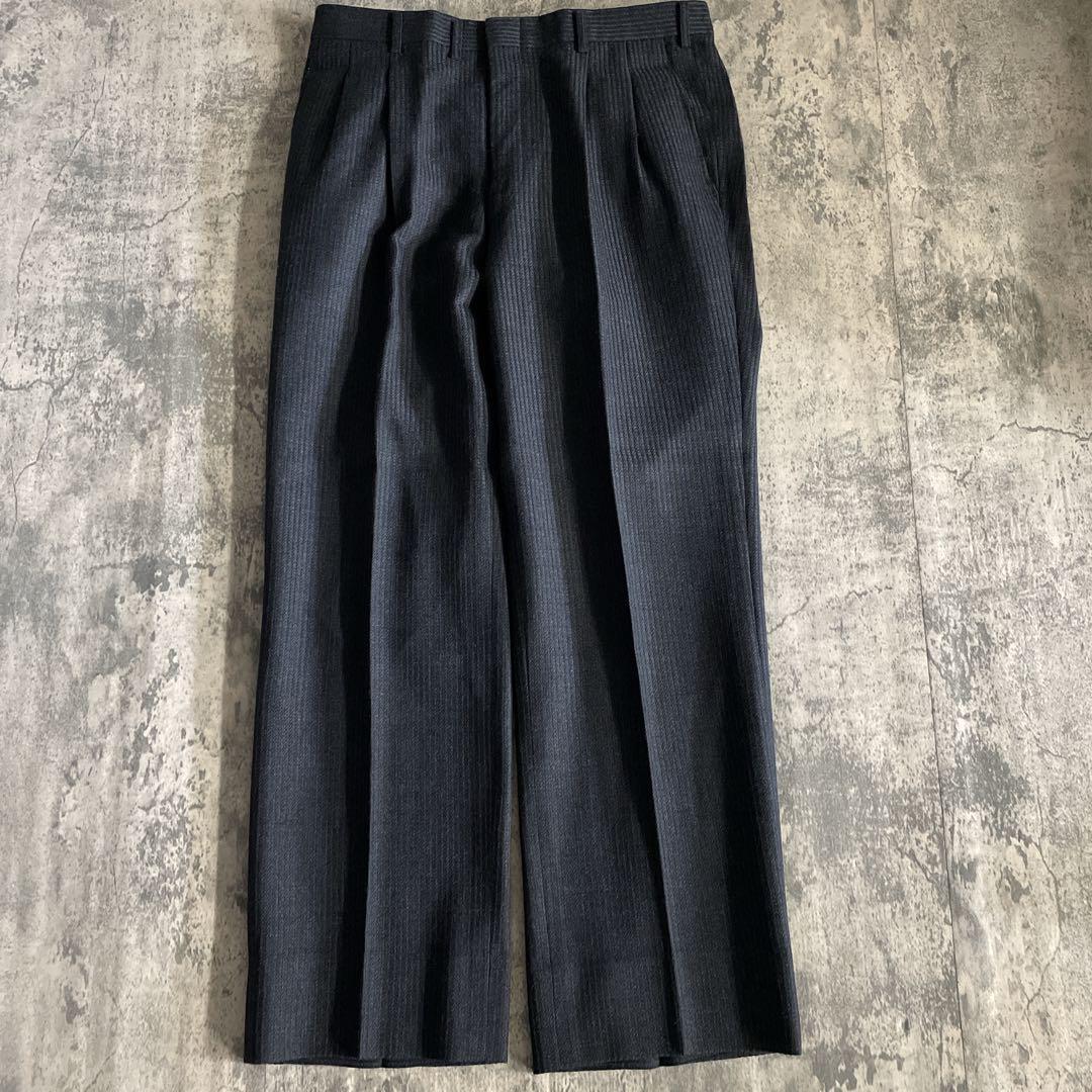 至高 極上カシミヤブレンド GUCCIネクタイ ウール ダブルスーツ XL LL