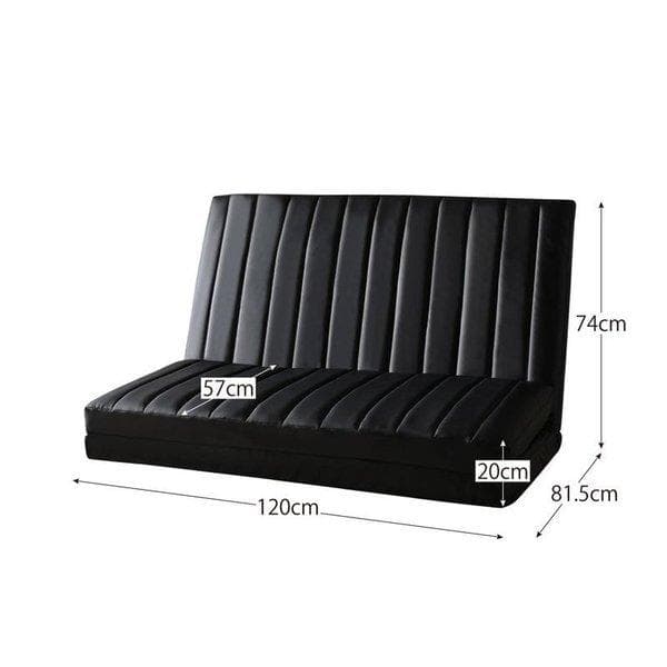 １点のみ　新品　３WAY　セミダブル　ソファベッド　２人掛け　２P　ブラウン