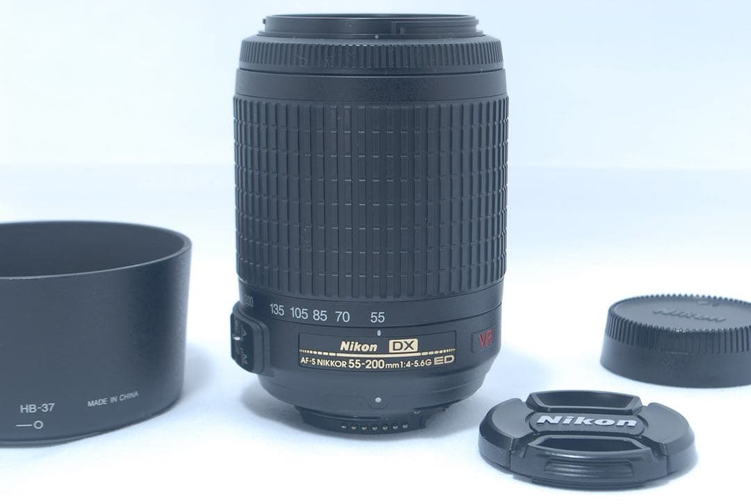 Nikon 55-200mm VR ニコン 望遠レンズ 軽量 手ブレ補正レンズ