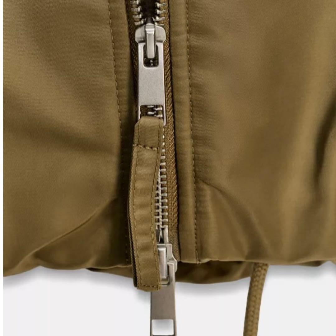 ZARA フェイクファー襟 ボンバージャケット ZW Sサイズ　新品