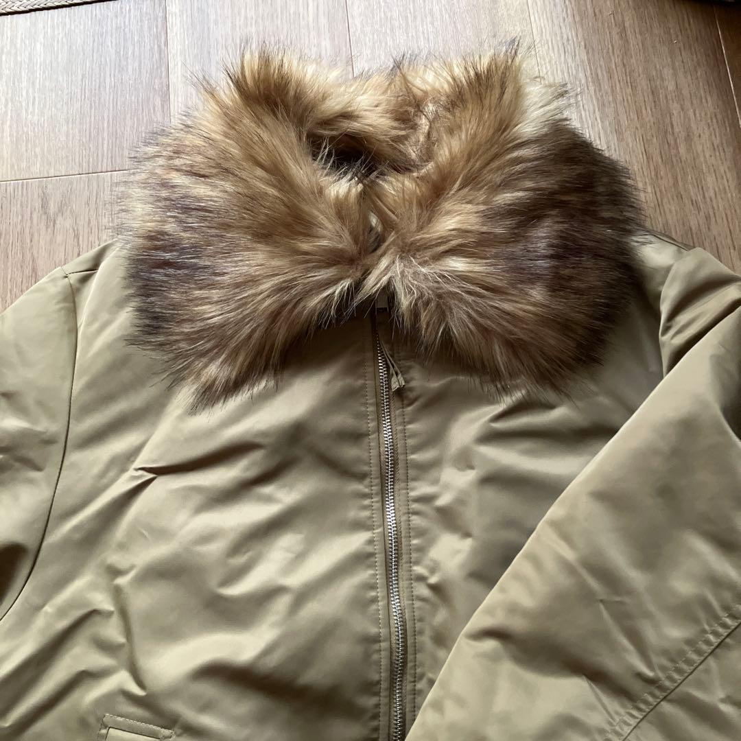 ZARA フェイクファー襟 ボンバージャケット ZW Sサイズ　新品