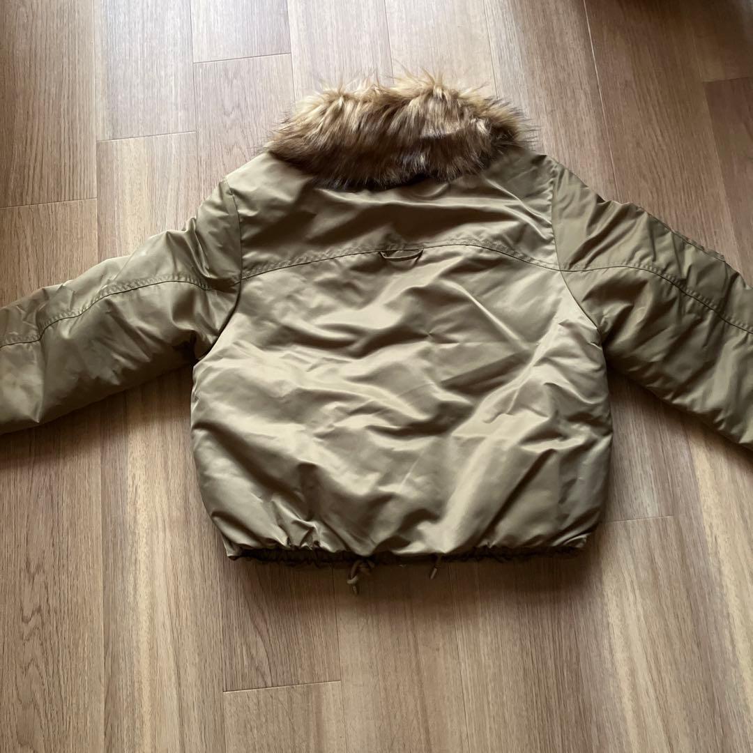 ZARA フェイクファー襟 ボンバージャケット ZW Sサイズ　新品