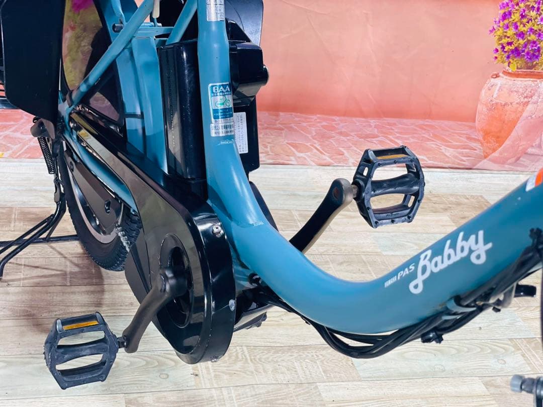 大人気PASバビー ⭐️ヤマハ最上級モデル！子供乗せ電動アシスト自転車Y2714