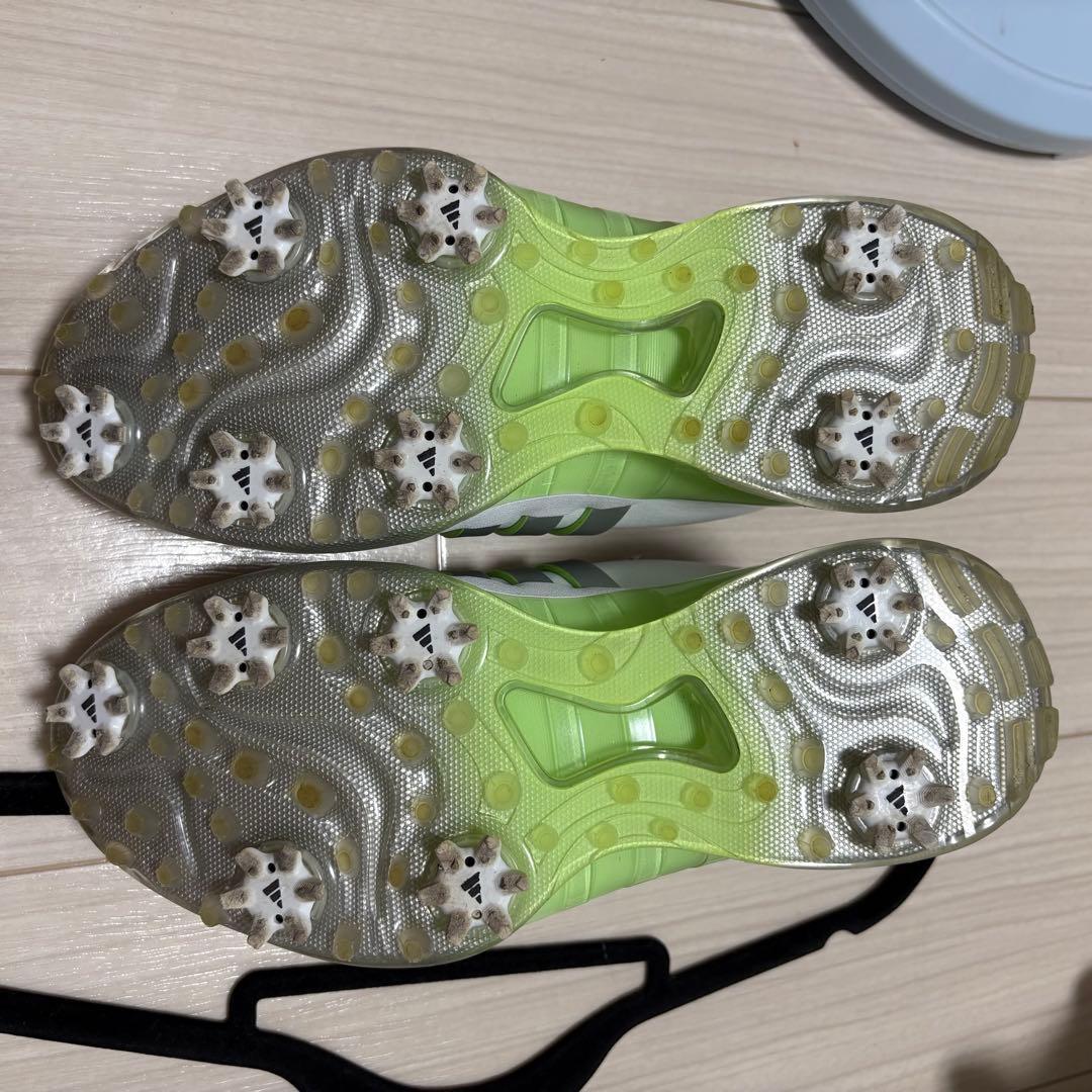 adidas GOOST ゴルフシューズ 女性用 ホワイト/グリーン