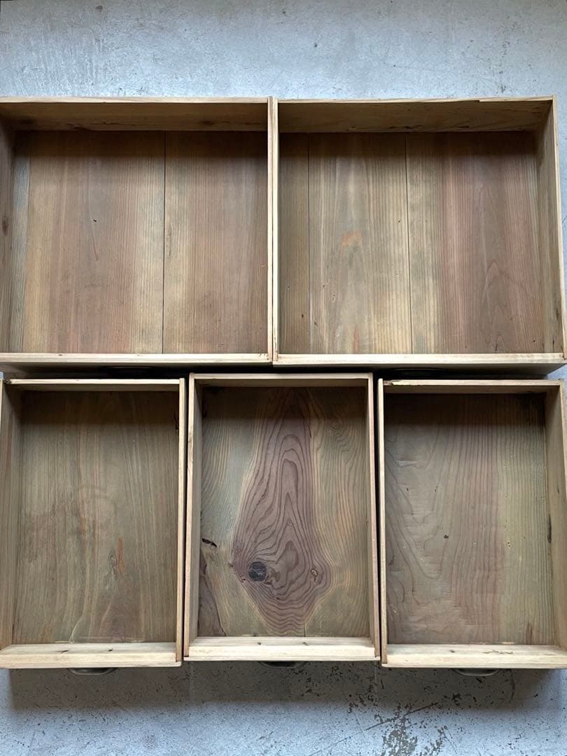 古いガラス戸棚　食器棚　レトロ　水屋　アンティーク　古道具