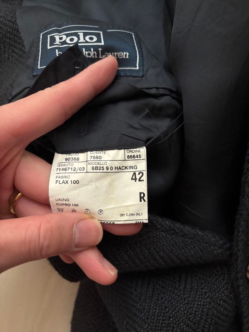 Polo by Ralph Lauren リネンツイード　テーラードジャケット