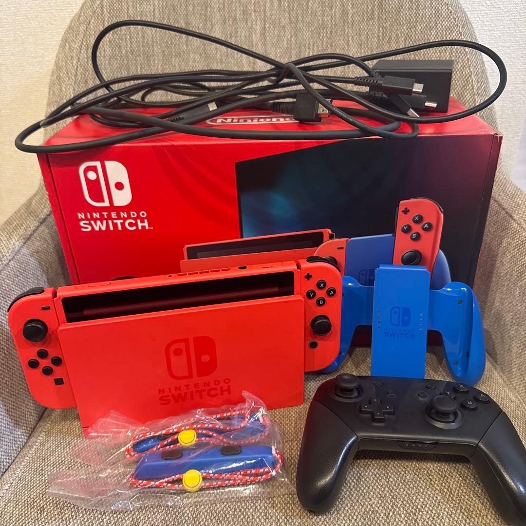 Nintendo Switch 本体 マリオレッド × ブルー セット&プロコン