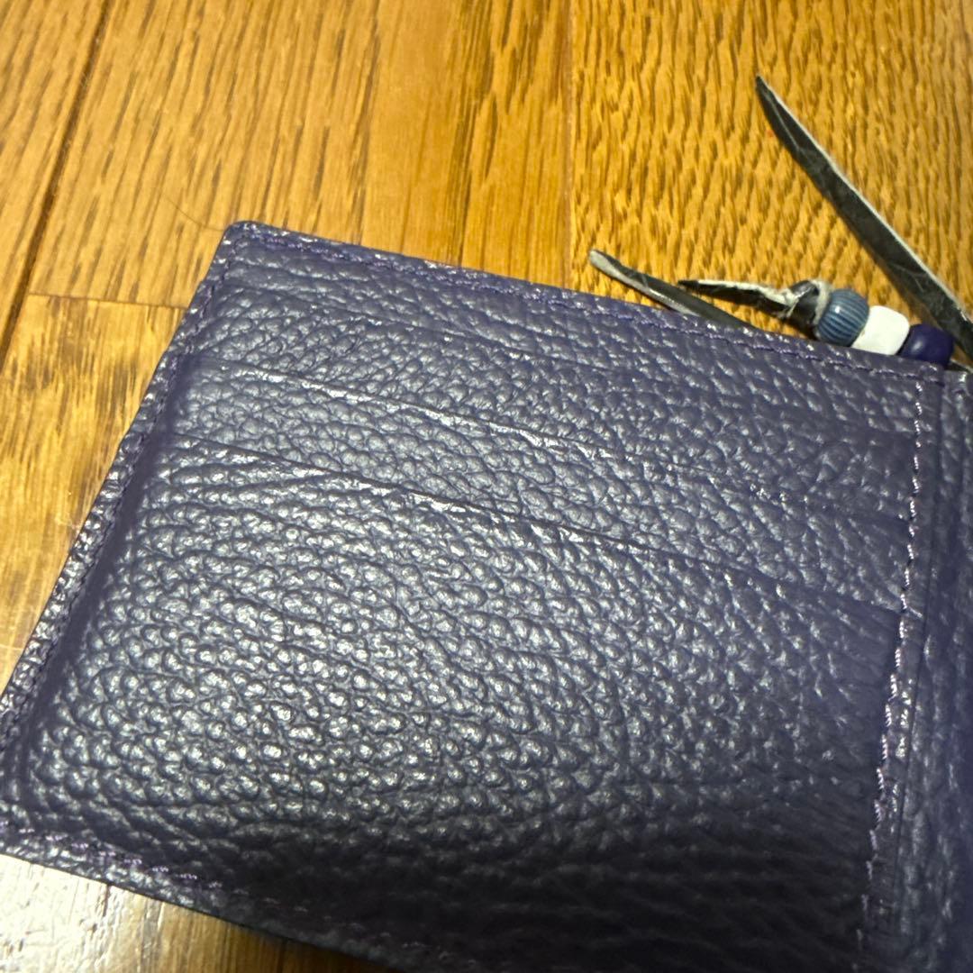 ブルーナボイン　クロコ　マネークリップ　ウォレット