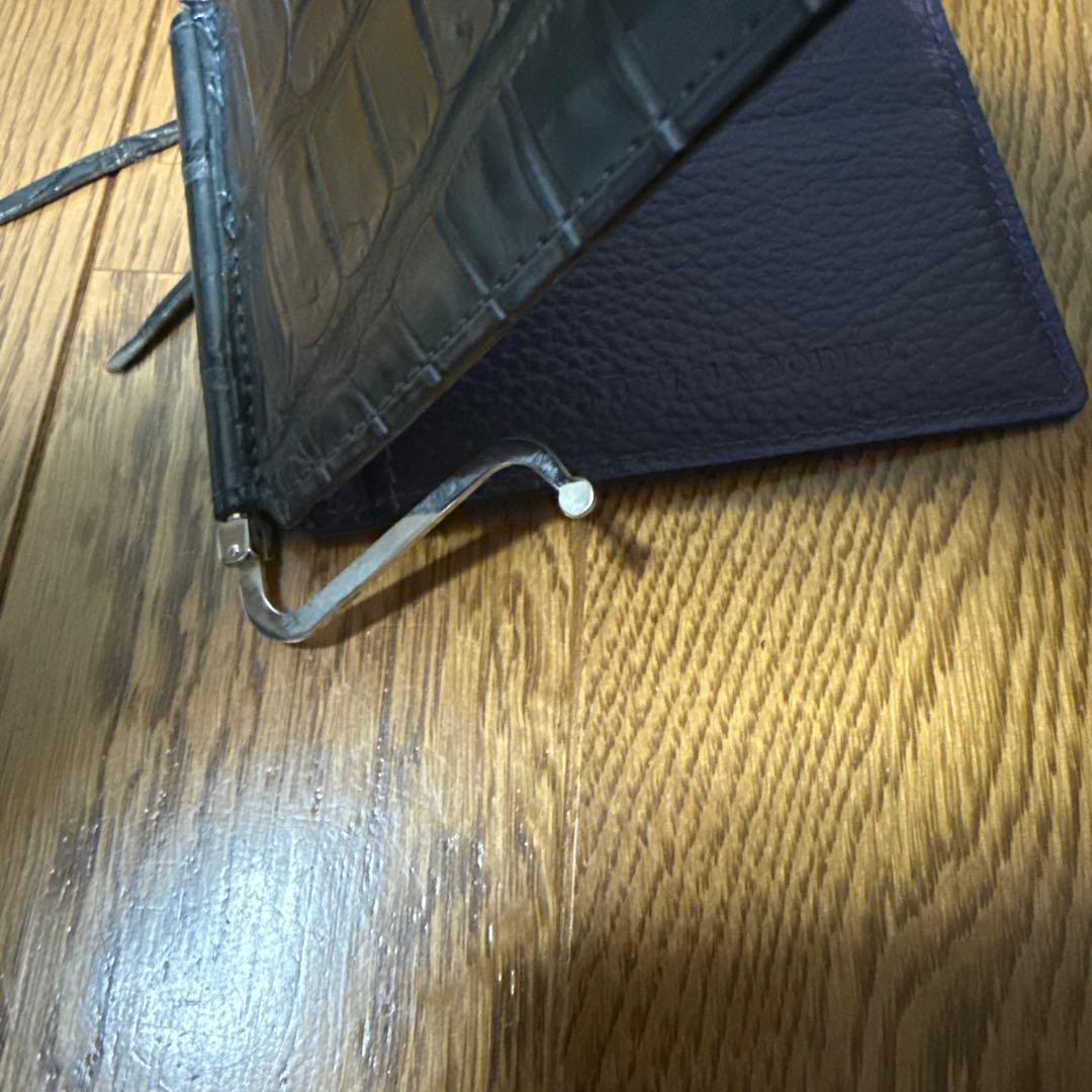 ブルーナボイン　クロコ　マネークリップ　ウォレット