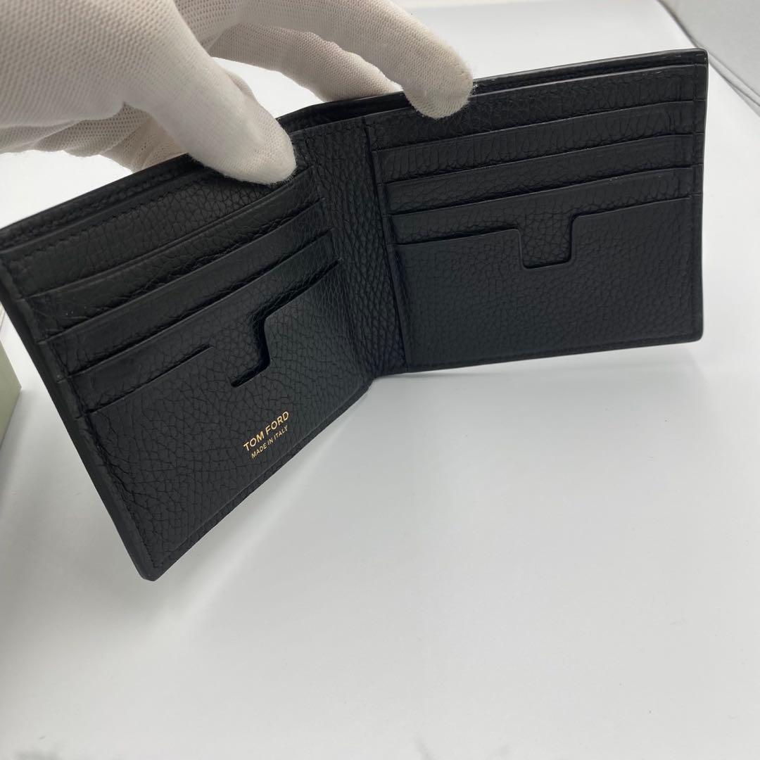 ！極美品！　トムフォード　折り財布　ブラック　付属品完備
