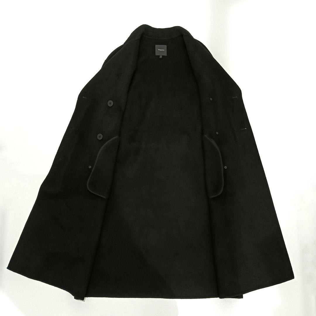 美品✨ 《セオリー》定価8万 カシミヤ混 ダブルブレストロングコート ベルト