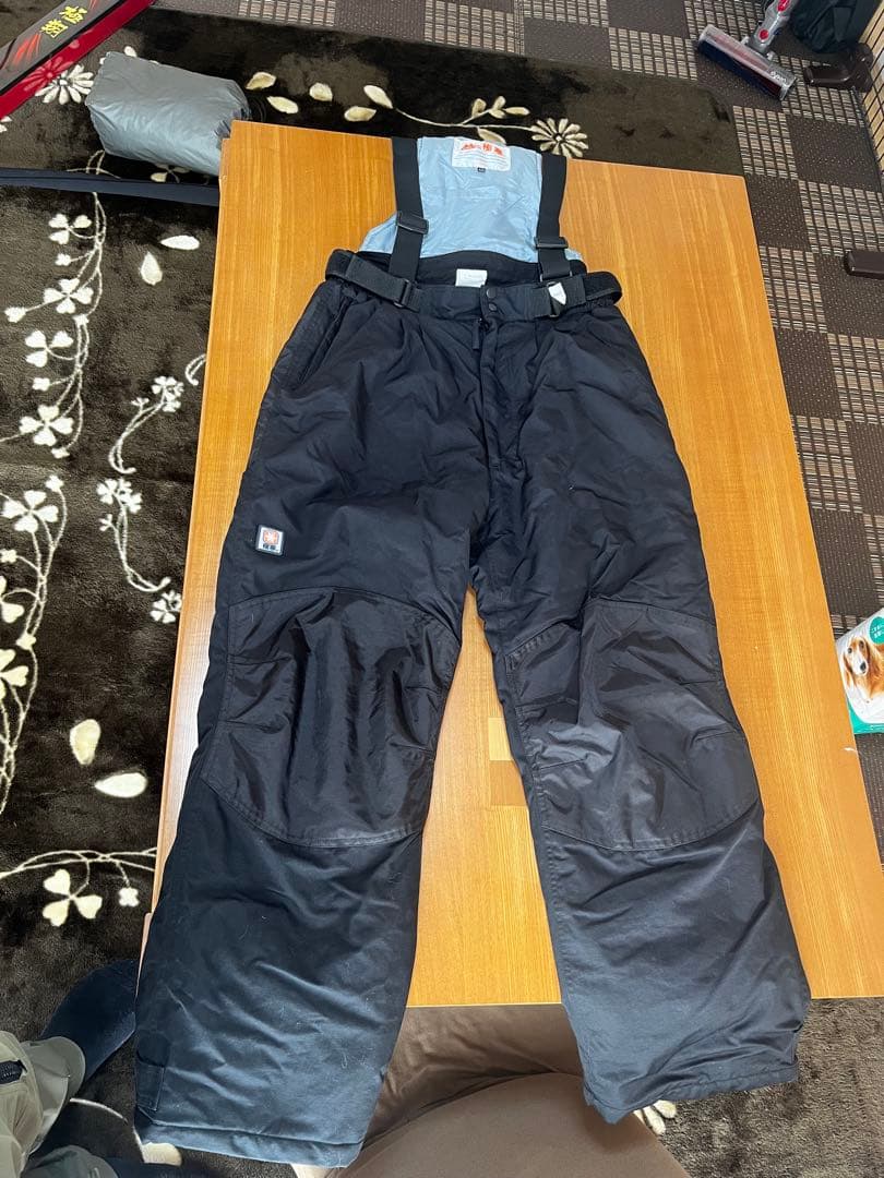 防寒サロペット　ブラックLL