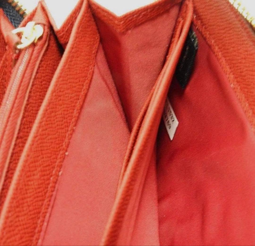 COACHコーチ デニムレザー アコーディオン アラウンド長財布 ミッドナイト