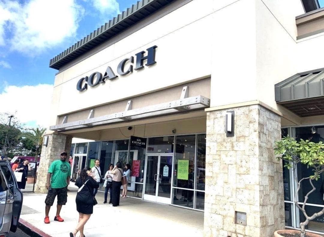 COACHコーチ デニムレザー アコーディオン アラウンド長財布 ミッドナイト