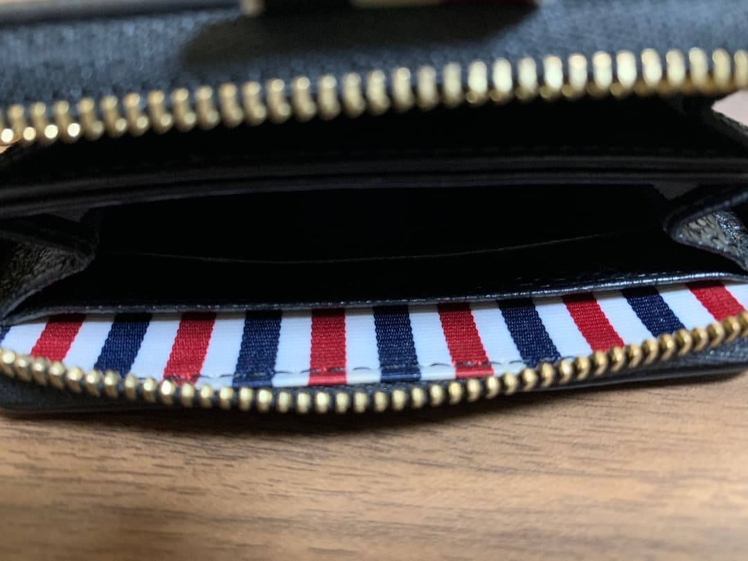 THOM BROWNE トムブラウン ケース ゴールド金具 トリコロール