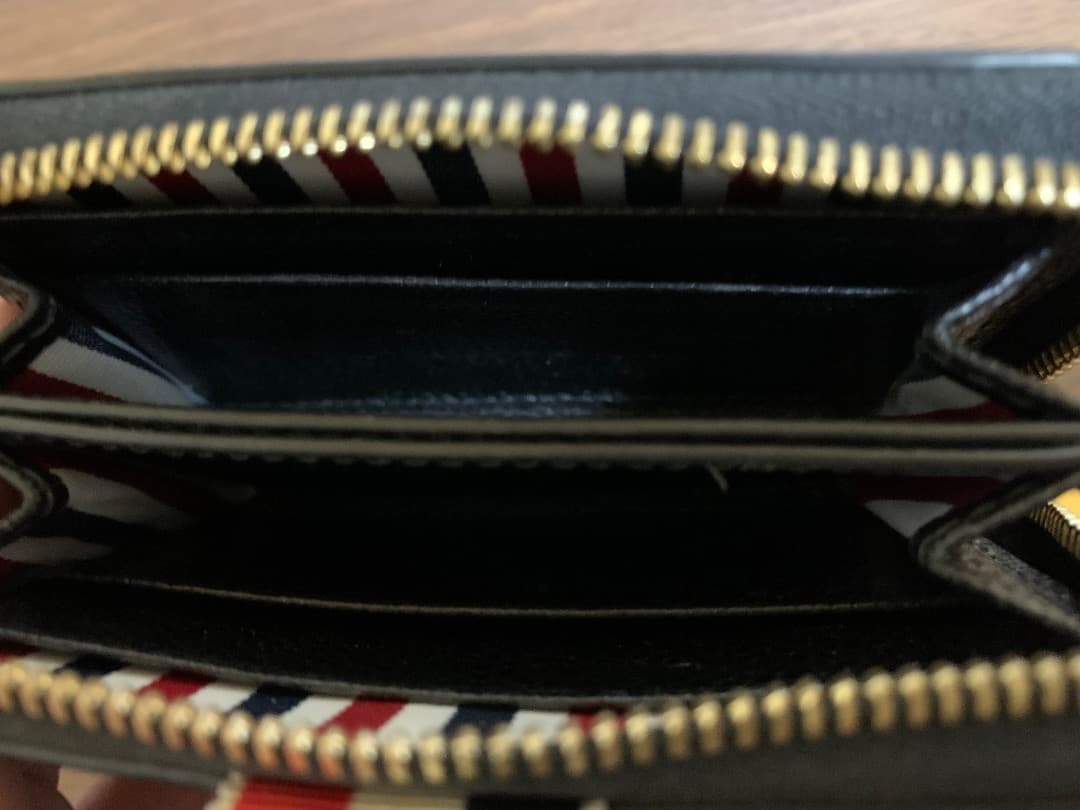 THOM BROWNE トムブラウン ケース ゴールド金具 トリコロール