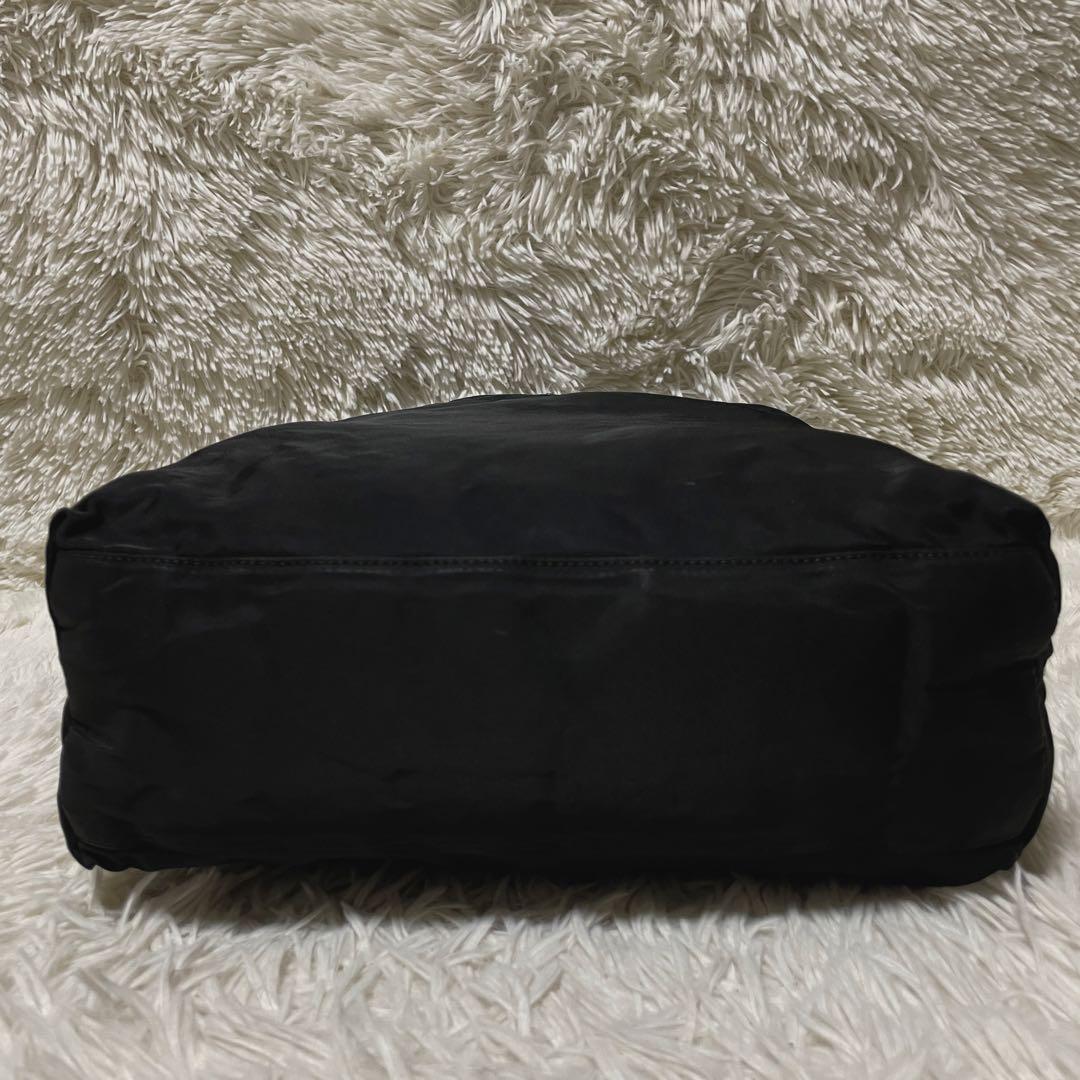【良品】PRADA プラダ　トートバッグ　ハンド　ナイロン　ブラック　黒　肩掛け