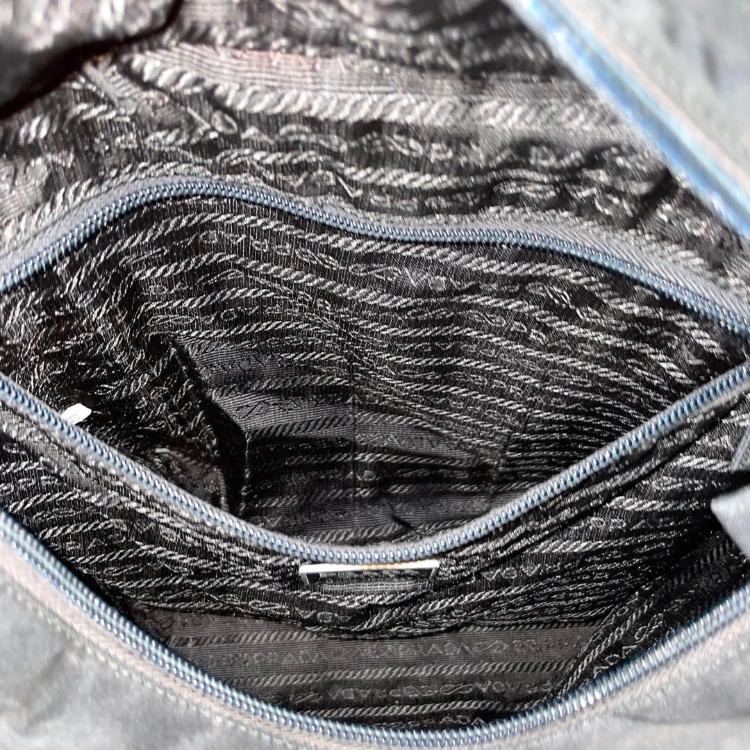 【良品】PRADA プラダ　トートバッグ　ハンド　ナイロン　ブラック　黒　肩掛け