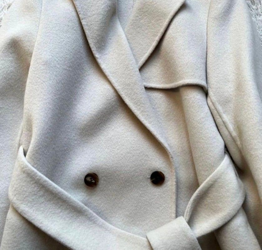 超良品⭐︎エポカ ウールリバーコート ダブルフェイス ウエストベルト付き