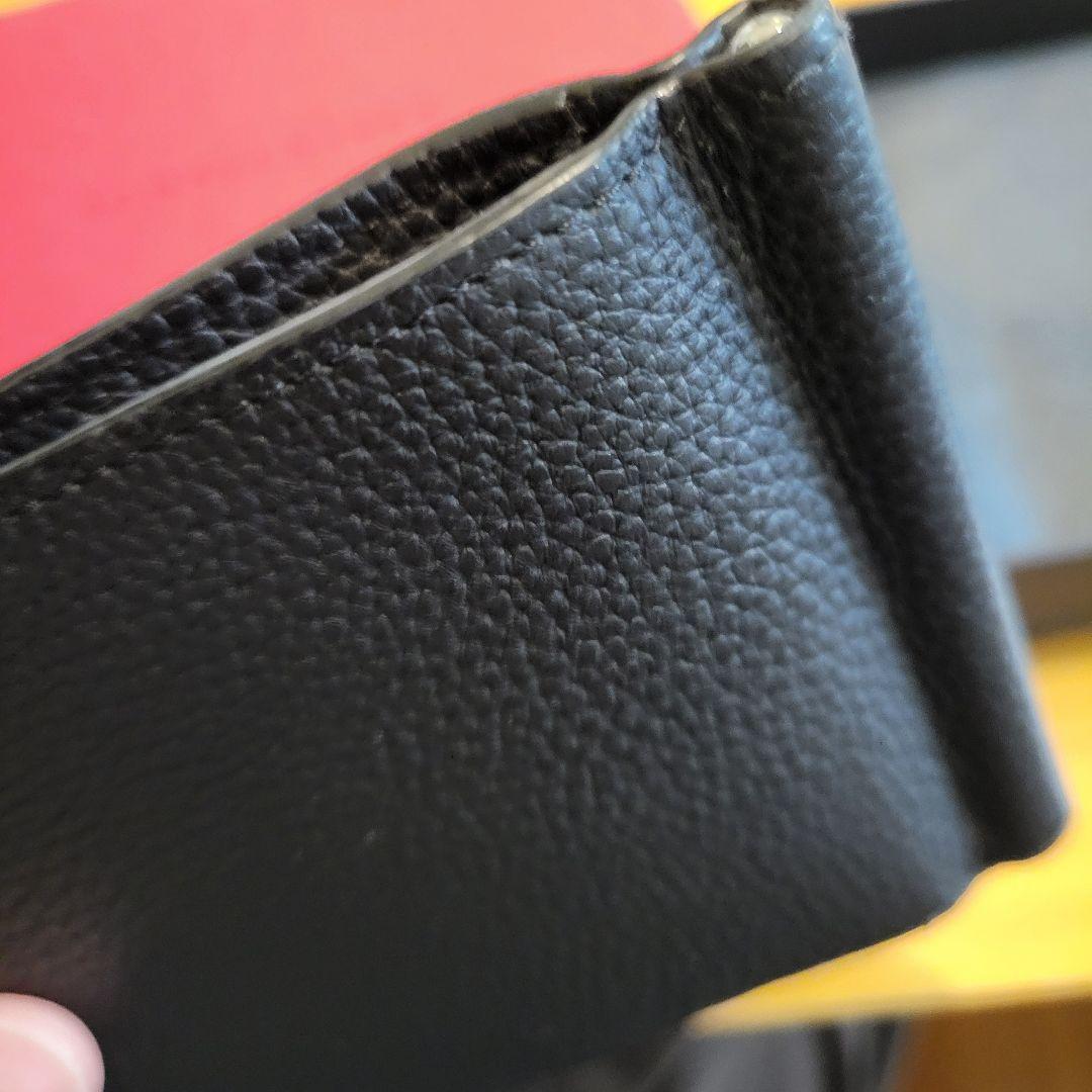 【美品】BONAVENTURA ブラック マネークリップ 二つ折り財布