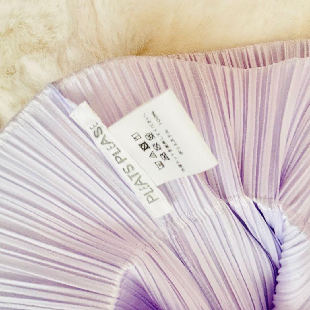 未使用❤️近年✨プリーツプリーズ ノースリーブ チュニック パープル春色