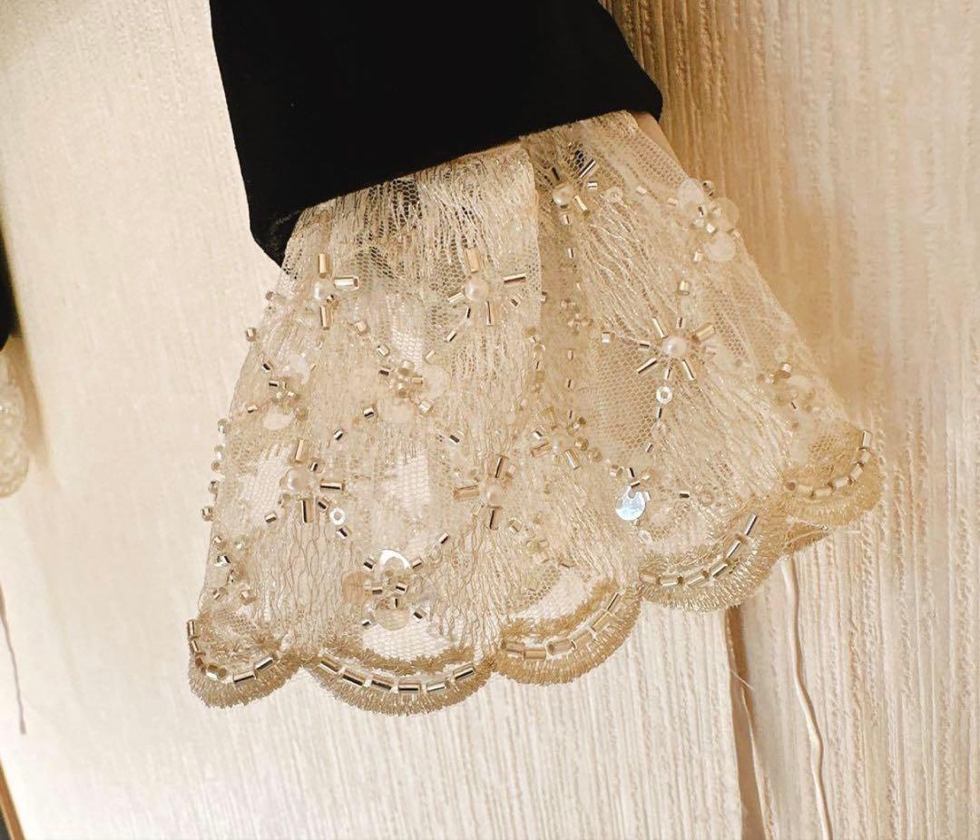 スカラップビジューアタッチドジャケット