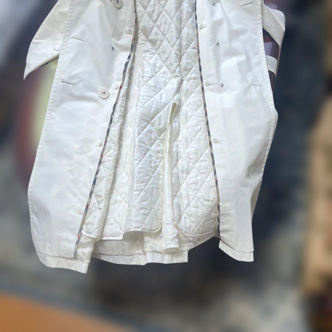 Burberryライナー付きコート 白　未着用