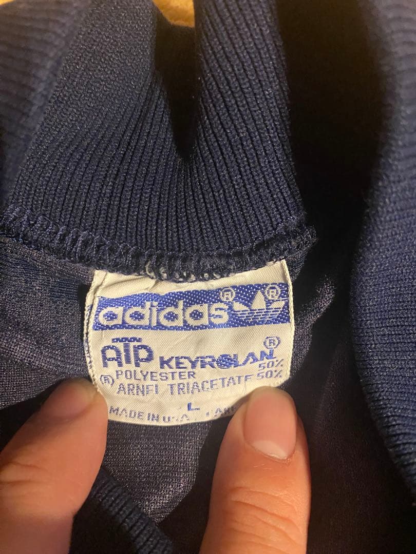 adidas ネイビー 80's ビンテージ　ジャージ